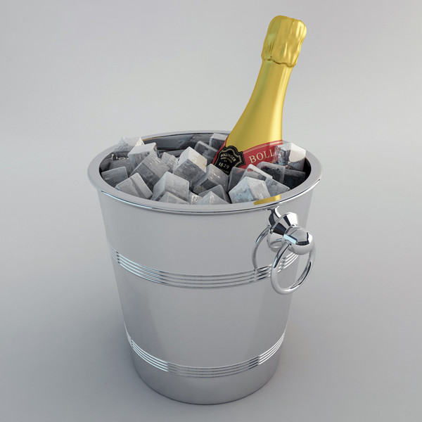 maya champagne ice bucket - Champagne Ice Bucket by happy3D